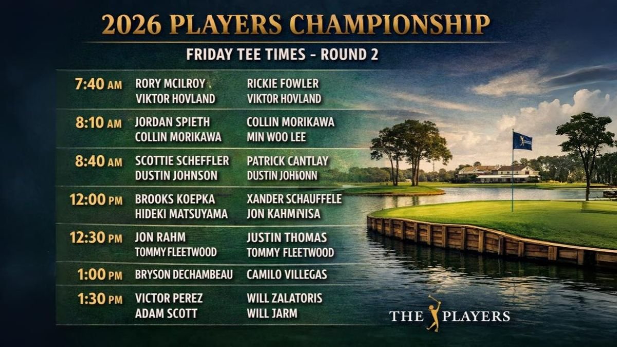 2026 Players Championship Friday tee times: Round 2 groupings