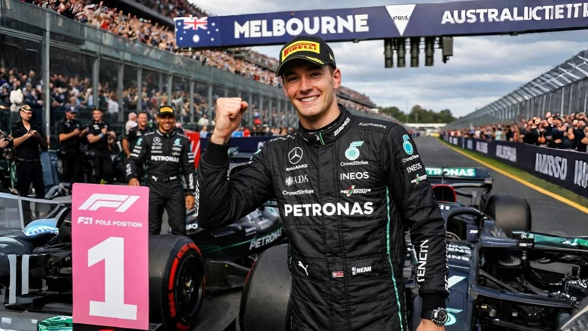 Australian Grand Prix qualifying: George Russell seizes opening pole as Mercedes dominate qualifying in Melbourne