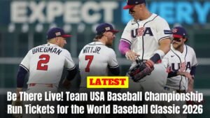 Be There Live! Team USA Baseball Championship Run Tickets for the World Baseball Classic 2026