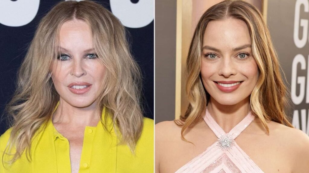 COME INTO MY WORLD Margot Robbie stuns as she teams up with Kylie Minogue to recreate pop queen’s hit video for new Chanel handbag ad