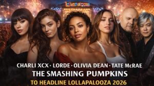 Charli XCX, Lorde, Olivia Dean, Tate McRae, the Smashing Pumpkins to headline Lollapalooza 2026