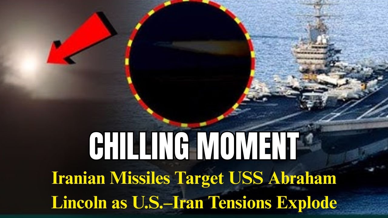 Chilling Moment Iranian Missiles Target USS Abraham Lincoln as U.S.–Iran Tensions Explode