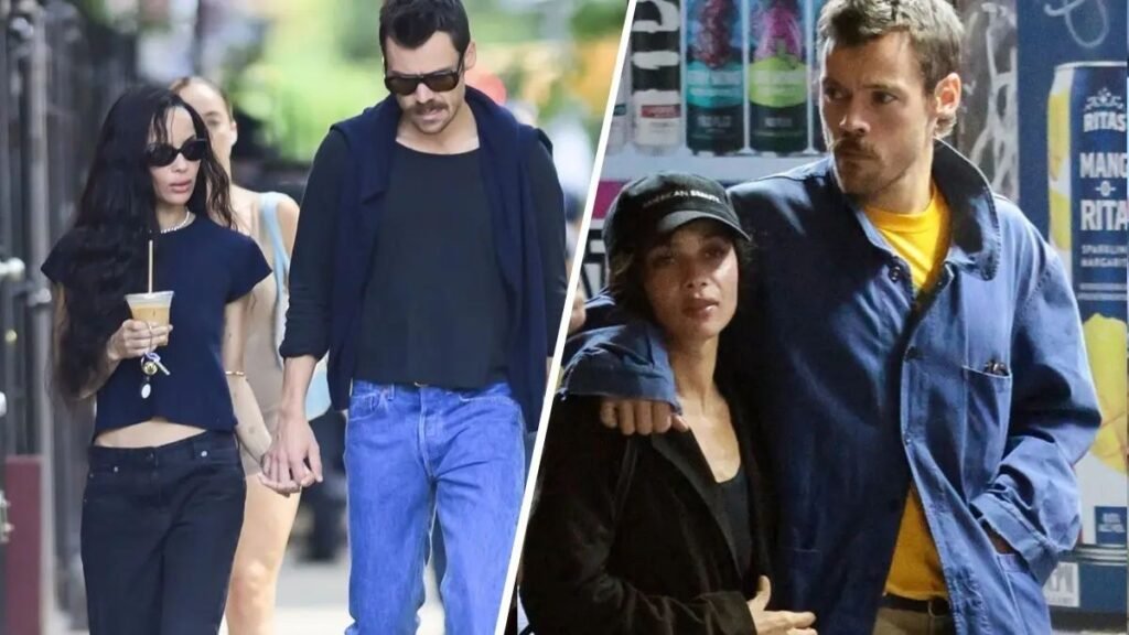 KISS ME, HARRY Zoe Kravitz spotted wearing boyfriend Harry Styles’ merchandise as couple take a stroll through New York
