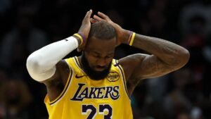 LeBron James gets his record, but Lakers can’t catch short-handed Nuggets