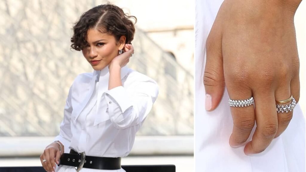 MARRIAGE DRAMA Zendaya shows off ‘wedding ring’ as she wears yet another white gown after ‘secret wedding to Tom Holland’
