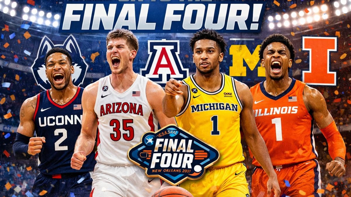Men’s NCAA Tournament: UConn, Arizona, Michigan and Illinois advance to Final Four