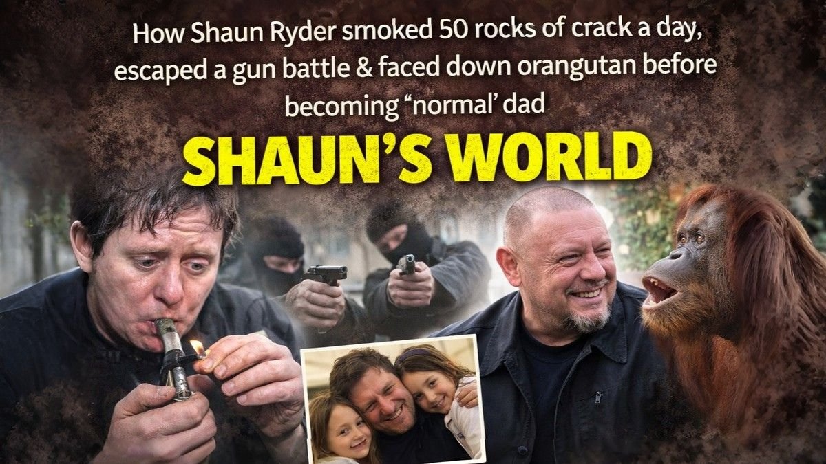 SHAUN’S WORLD How Shaun Ryder smoked 50 rocks of crack a day, escaped a gun battle & faced down orangutan before becoming ‘normal’ dad