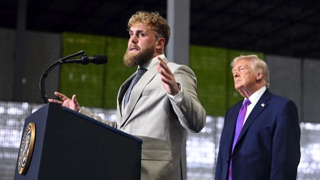 YouTuber Jake Paul joins Trump in Kentucky midterm rally