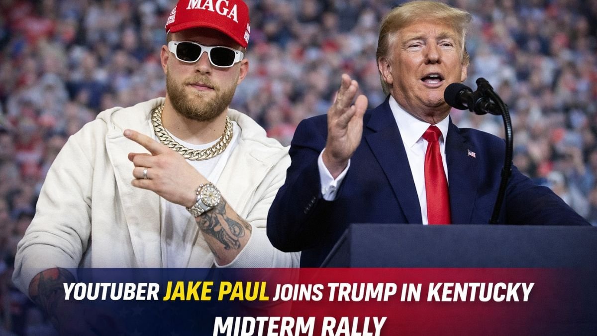 YouTuber Jake Paul joins Trump in Kentucky midterm rally