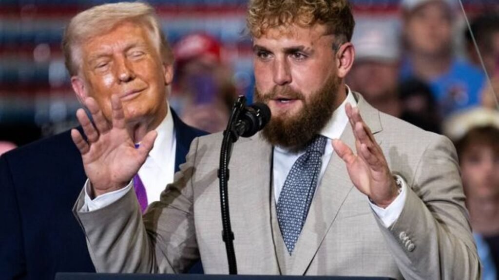 YouTuber Jake Paul joins Trump in Kentucky midterm rally