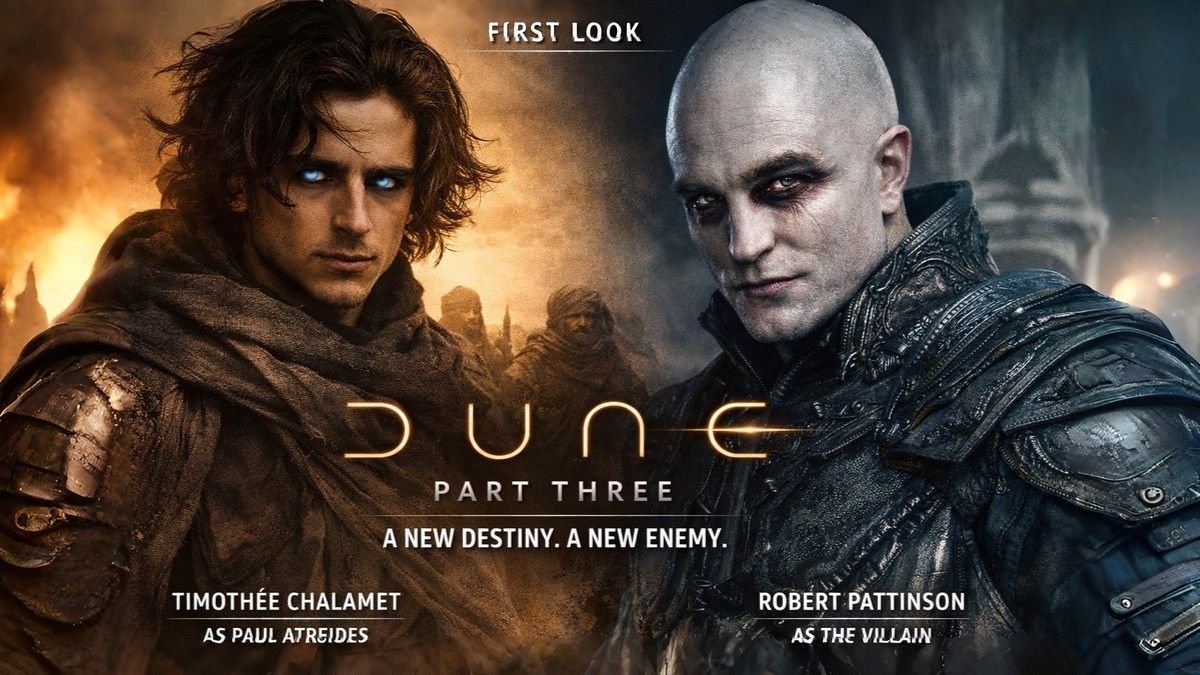 ‘Dune 3’ First Looks Show Timothée Chalamet as a Very Different Paul Atreides and Robert Pattinson’s Villain